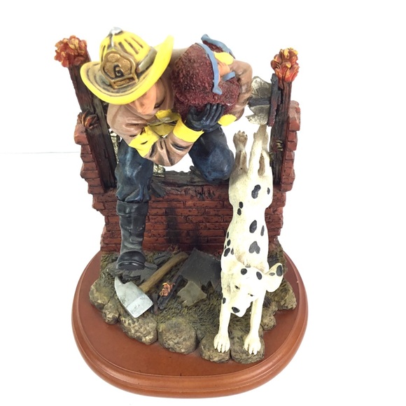 Vanmark Red Hats of Courage Other - Vanmark Red Hats of Courage Breaking Through Firefighter Statue